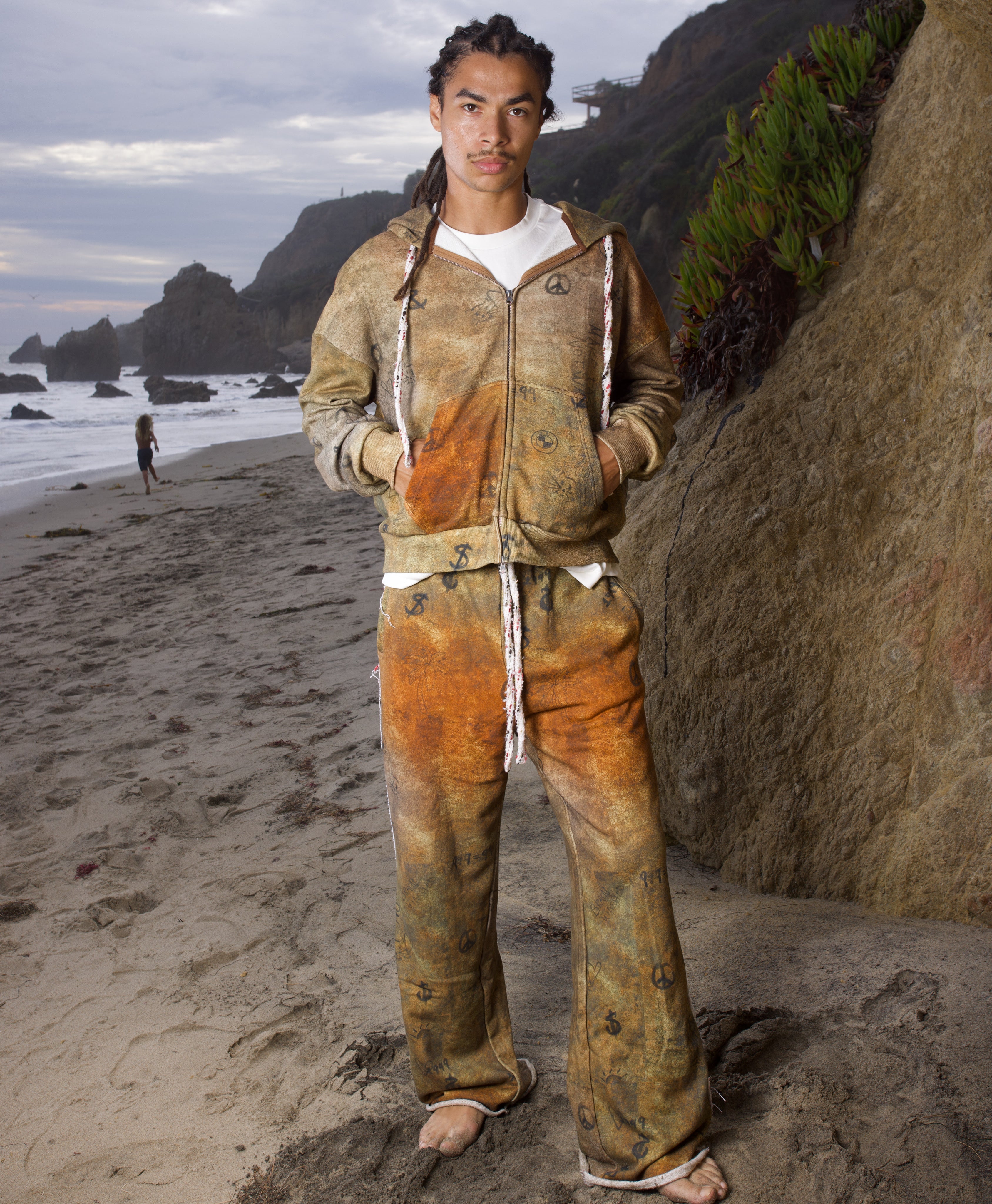 Graffiti Tweed Pants