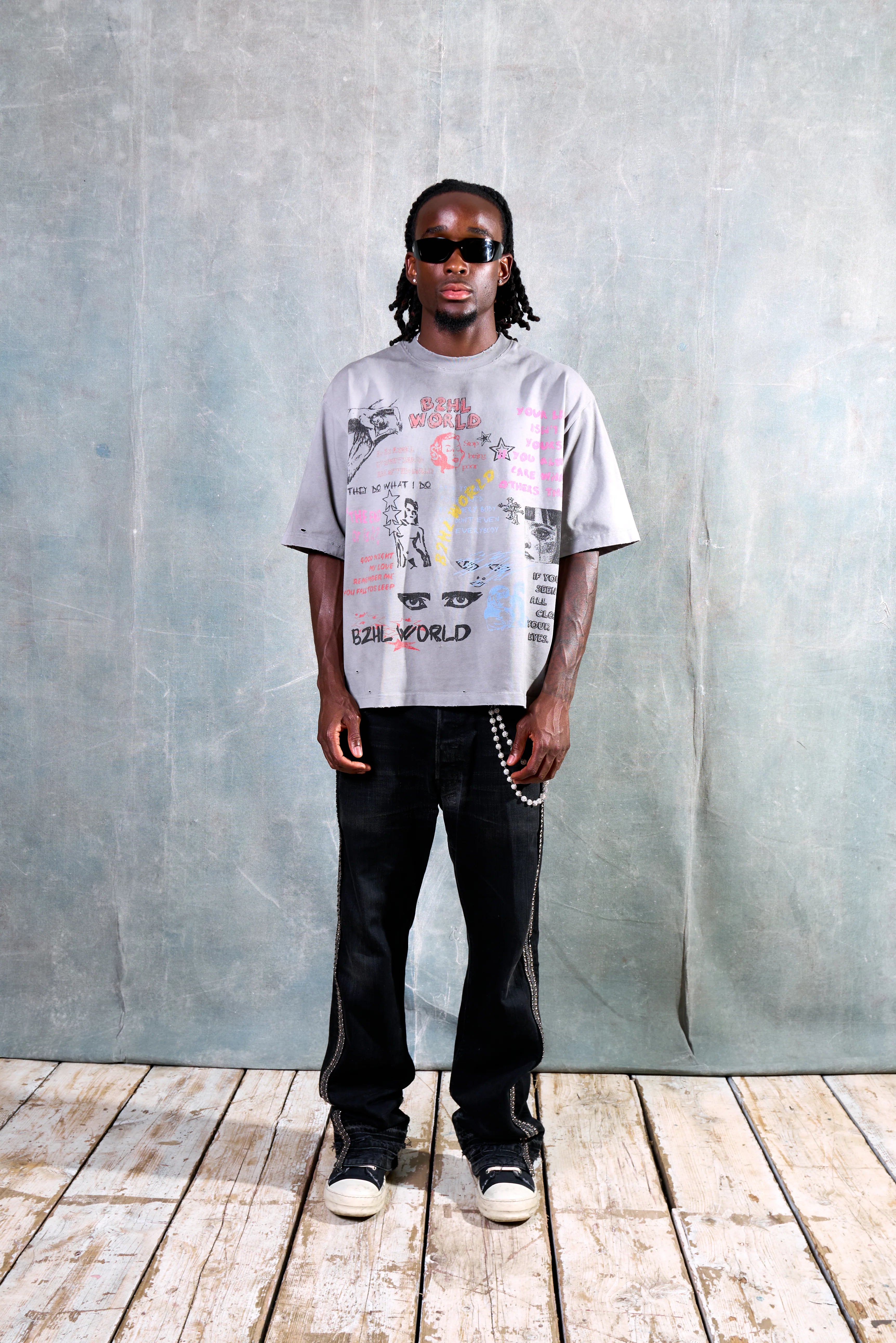 B2HL ROCKSTAR SHXT T-SHIRT - GREY