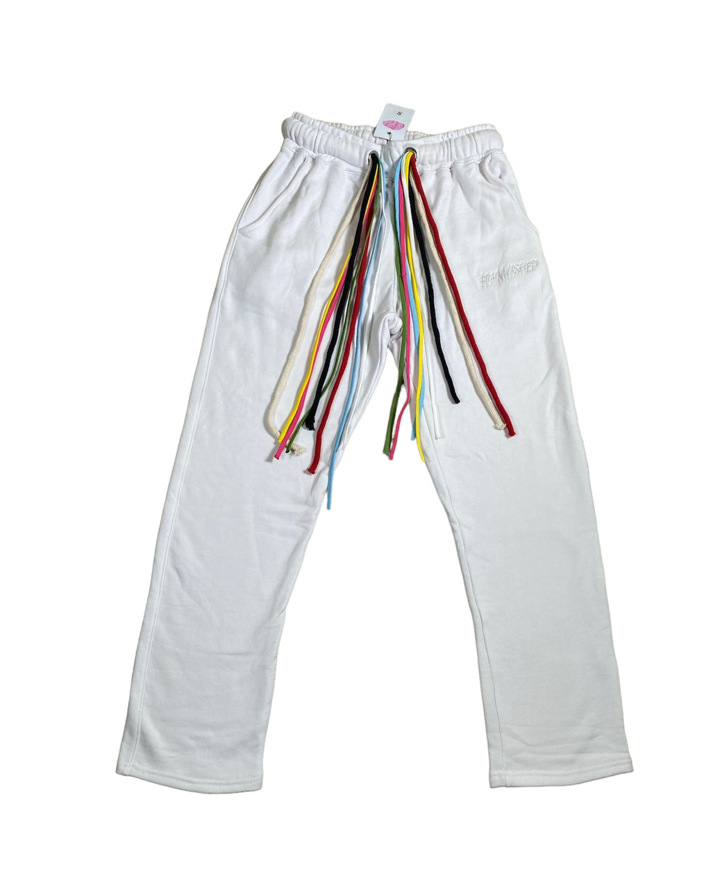 Multicord White Sweatpants